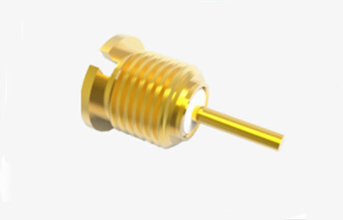 MCX Female Bulkhead Mount Gold Plated RF Connector With Long Microstrip