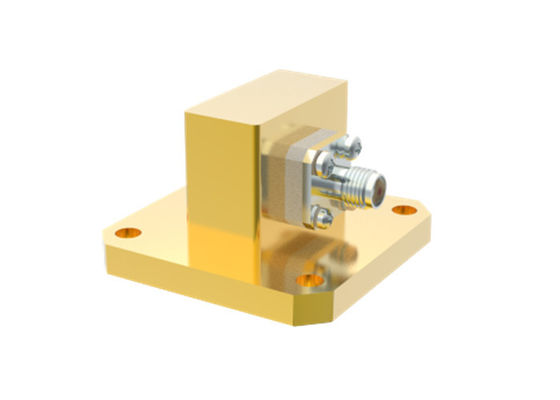 8.2GHz~12.5GHz WR90 To SMA Female Right Angle Waveguide To Coax Adapter SMA/BJ100-KF6