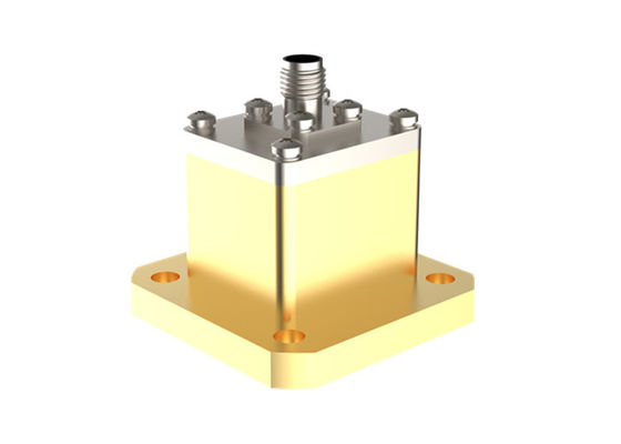 9.84-15GHz WR75 to SMA Female End Launch Waveguide to Coax Adapter Brass SMA/BJ120-KFE