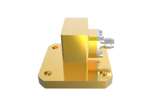 9.84GHz~15GHz WR75 To SMA Female Right Angle Waveguide To Coax Adapter SMA/BJ120-KF6