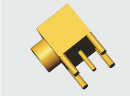 SMP Male Right Angle RA Limited Detent Connector Solder Attachment Through Hole PCB