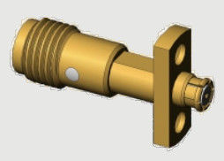2 Holes Flange Mount SMA Female/Jack To SMP Female / Jack Adapters Up To 18GHz