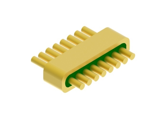 Kovar 4J29 8-Pin Header Connector Hermetic DC Straight Cut For Solder MC-1766-JH