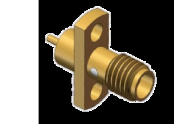 SSMA Female SSMA Jack Flange Mount 18GHz VSWR less than 1.3 Using Microwave Component
