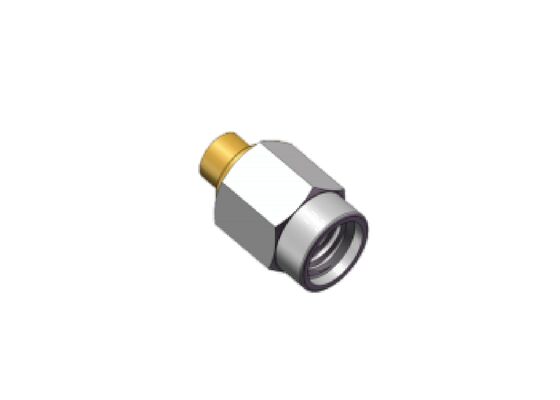 50Ω Stainless Steel 18GHz SSMA Male Mini SMA RF Coaxial Connector Cable Mating for .086 Cable, RG405