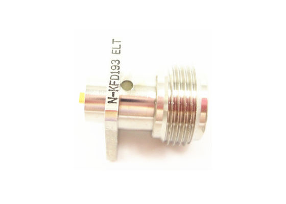 Female Nickel Plated RF N Connector Outer Conductor Center Resistance ≤1.5mΩ