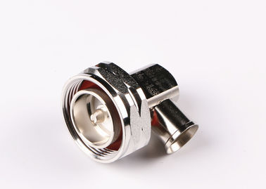 Quick Installation 7/16 Din Male Plug Right Angle Connector for 1/2'' Superflexible Cable