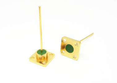4 Holes Flange Glass To Metal Seal Connectors 1 Pin With High Stability
