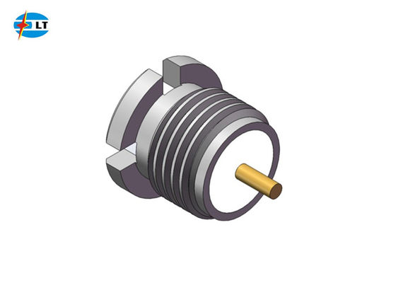 Bulkhead Microminiature Push on Coaxial Connectors SMP Male Stainless Steel