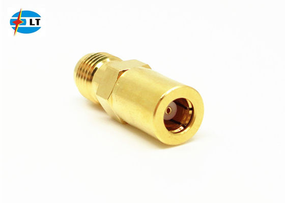 Precision Gold Plated Straight RF Adapter SMA Female to SMB Female Coax Adapter