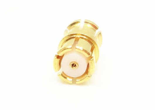 Brass Rf Straight SMP Female To Female Connector With Length 14.4mm