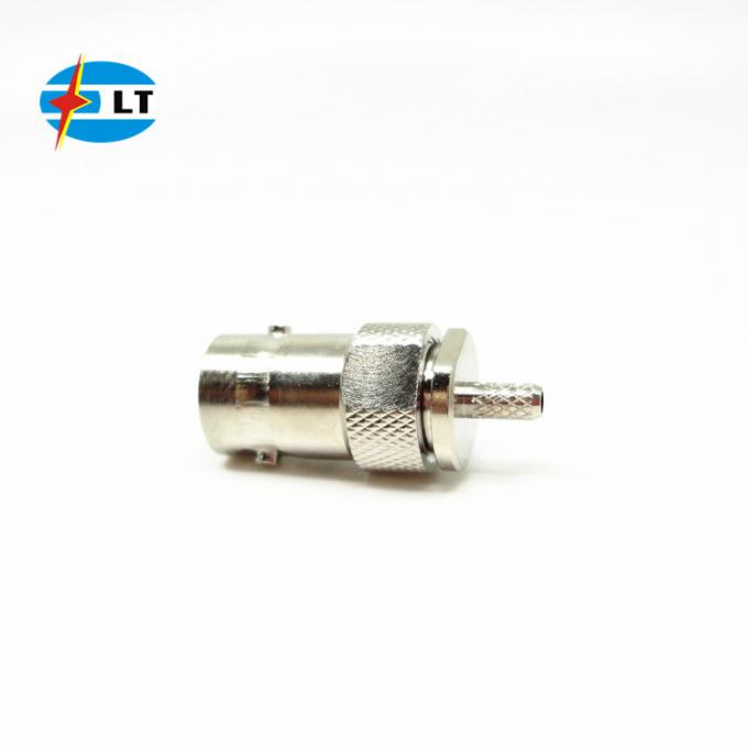 Nickel Plated Coax BNC Connectors Straight Crimp Miniature Quick RF ...