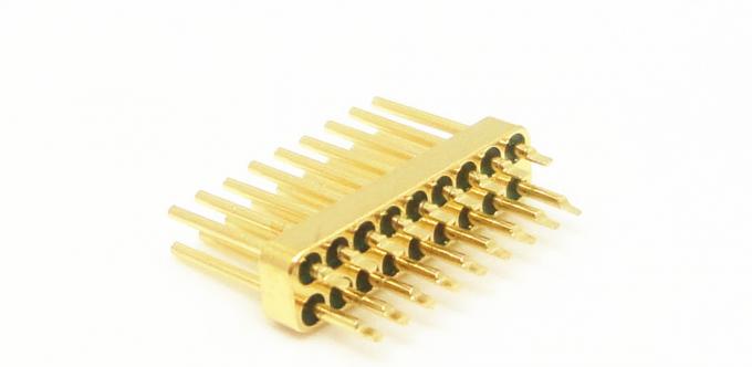 18-Pin Gold Plated Glass-to-Metal Hermetic Connector