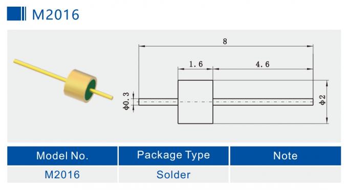 50Ohm RF Single Pin Hermetic Glass-to-Metal Seal M2016