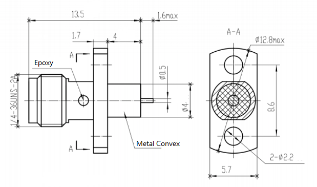 Rf Connector Array 18GHz SMA RF Connector for Phased Array Radar Systems
